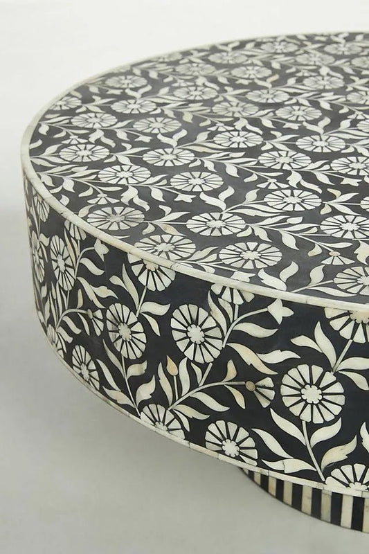 Arden coffee table in bone inlay  by Ashborn Furniture