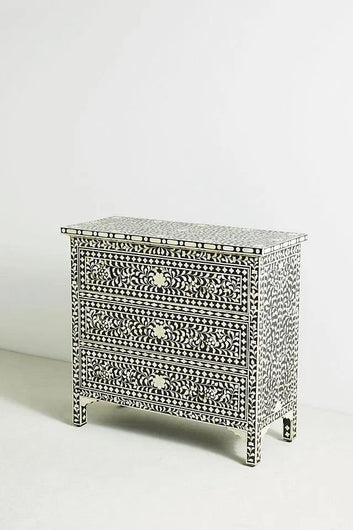 fleur chest of drawers in bone inlay by Ashborn furniture | Image 2