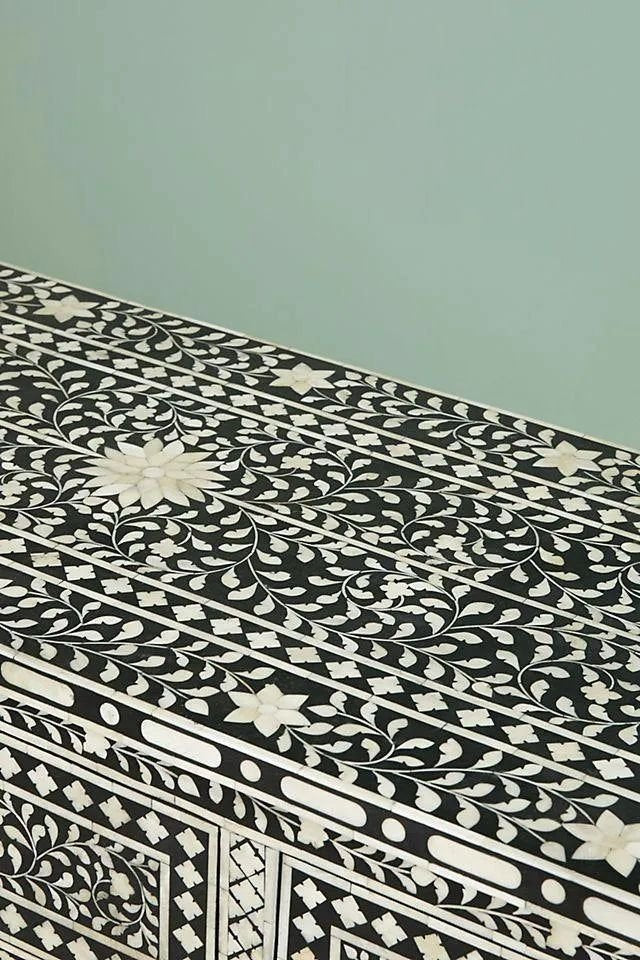 fleur chest of drawers in bone inlay by Ashborn furniture | Image 4