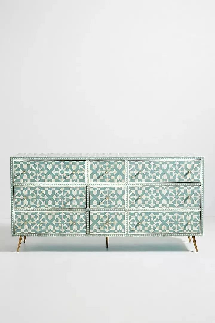 moroccan Nine Bone inlay chest of drawer by Ashborn furniture | Image 2