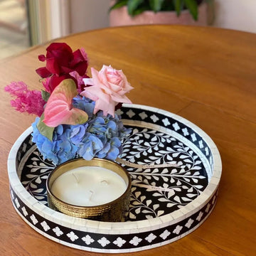 Ziedas Tray In Bone Inlay By Ashborn furniture