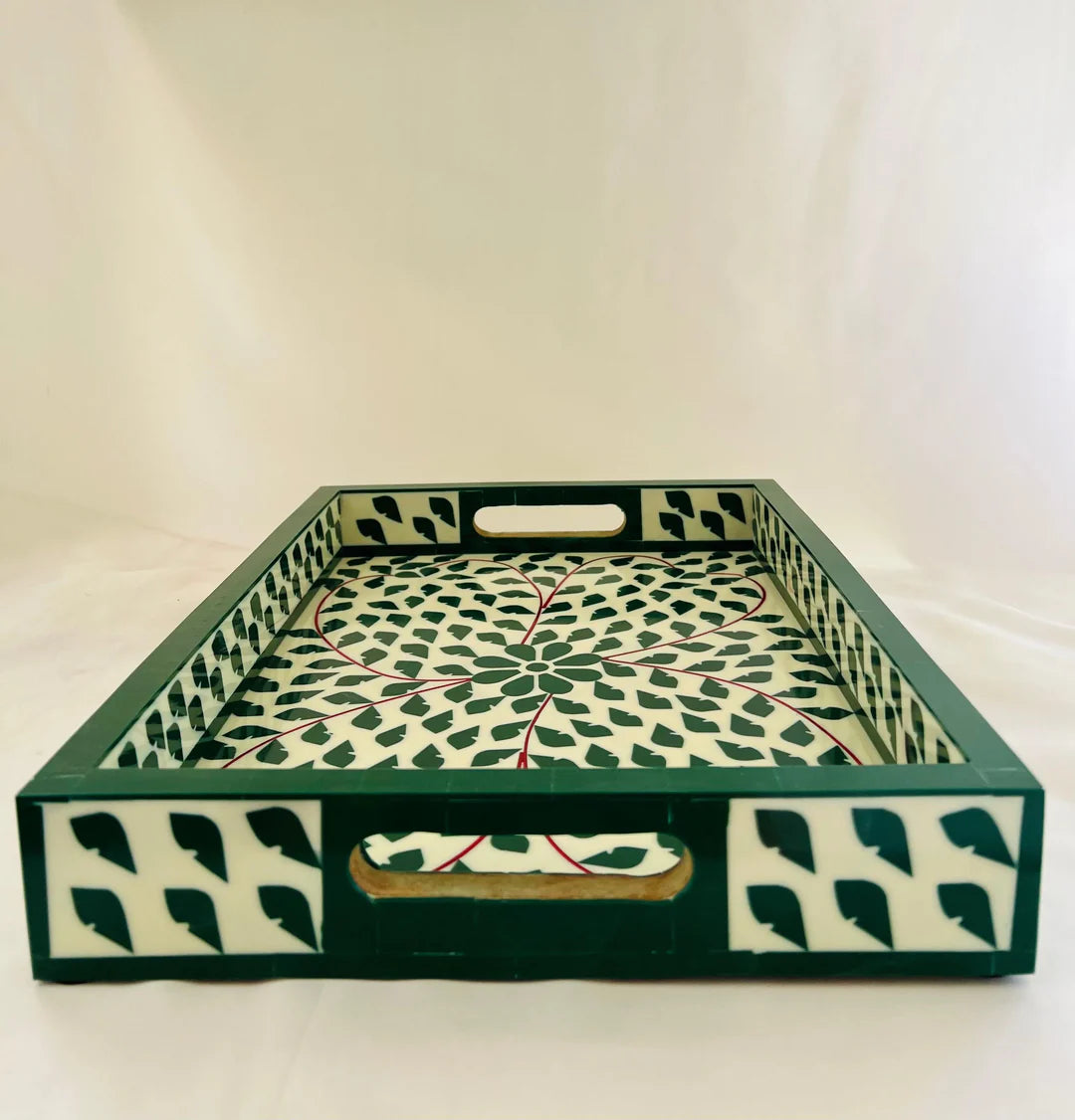 Regal Tray In Bone Inlay By Ashborn furniture | Image 3