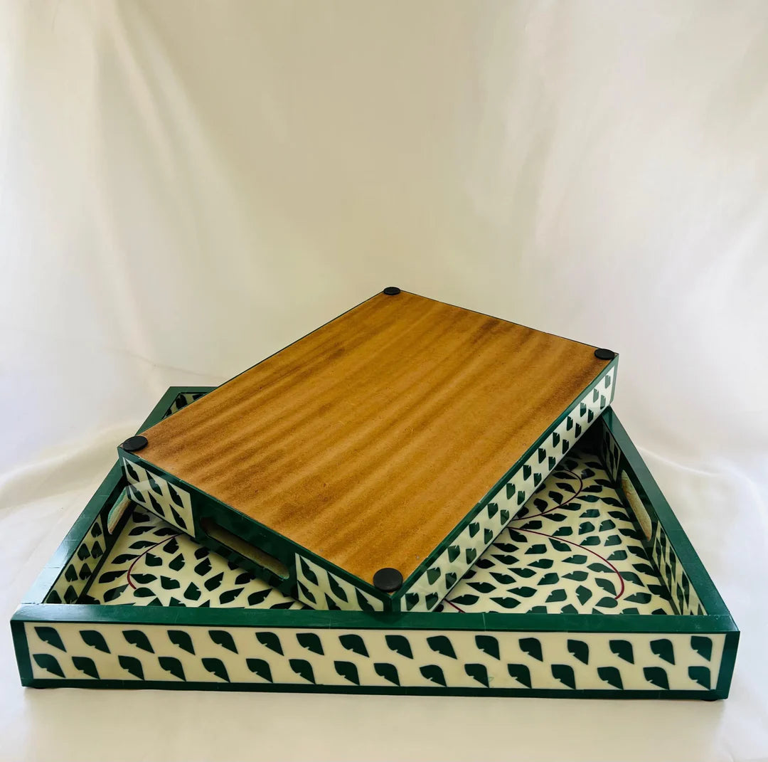 Regal Tray In Bone Inlay By Ashborn furniture | Image 4