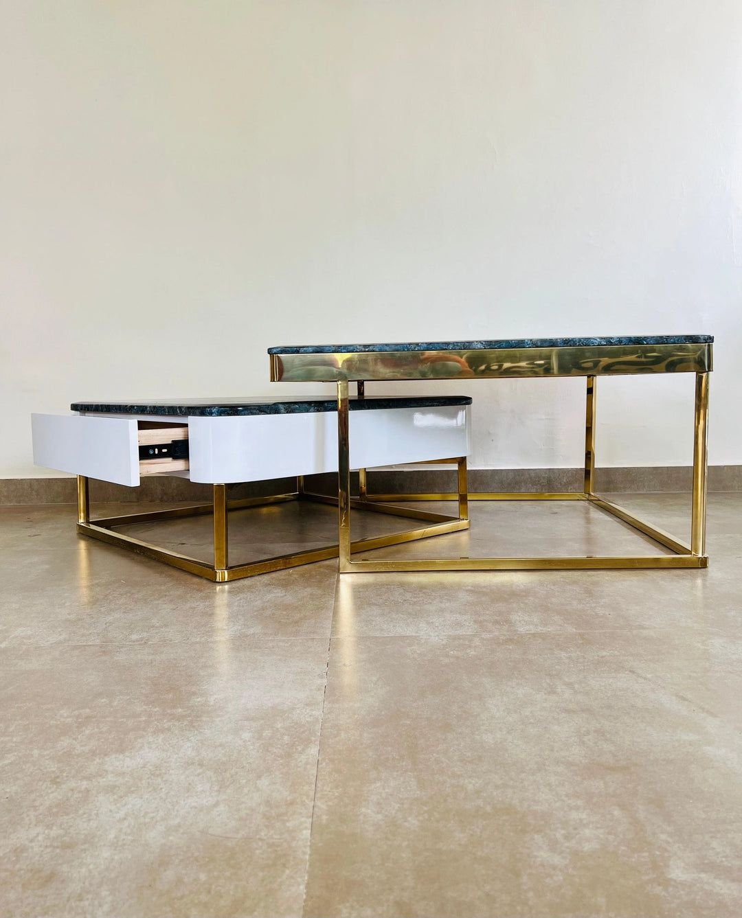 Mettalic essence nesting table   by Ashborn Furniture | Image 3