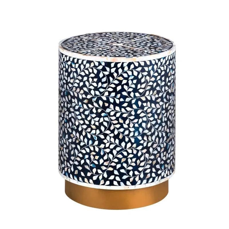 Megois handmade block end table mother of pearl       by Ashborn Furniture | Image 2