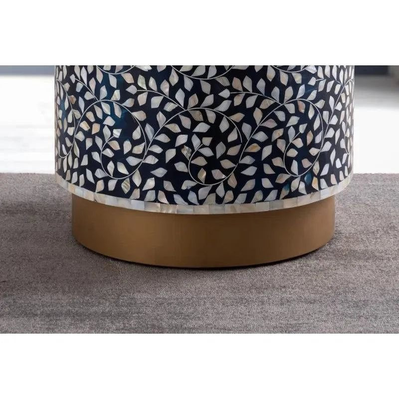 Megois handmade block end table mother of pearl       by Ashborn Furniture | Image 3