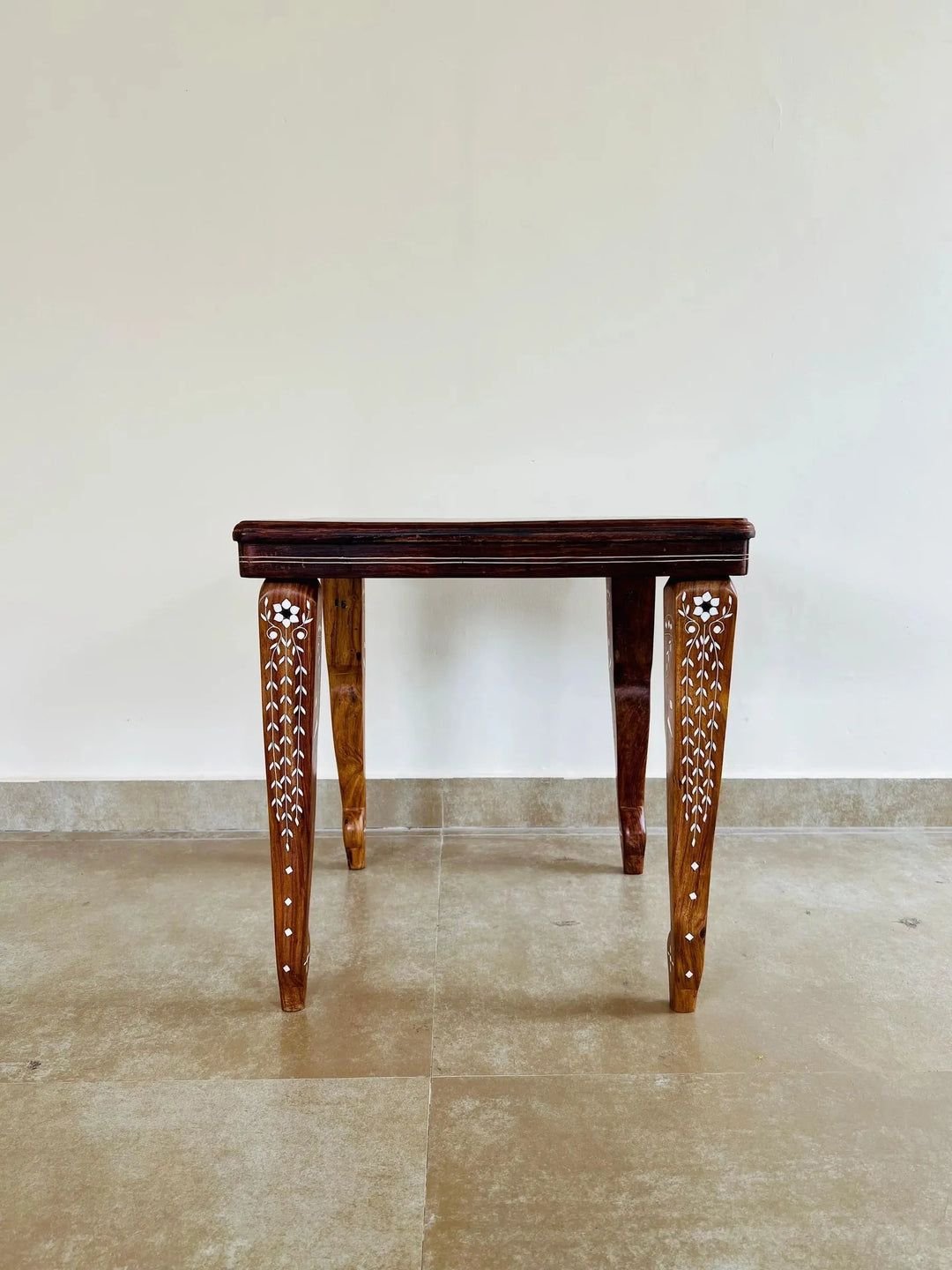 berma teak bone inlay end table  by Ashborn Furniture | Image 2