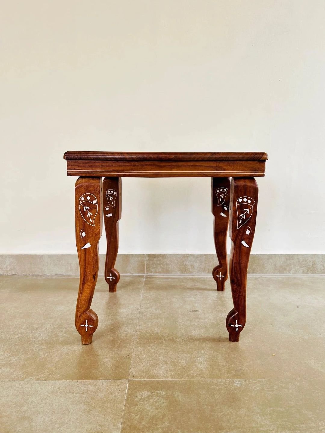 berma teak bone inlay end table  by Ashborn Furniture | Image 3