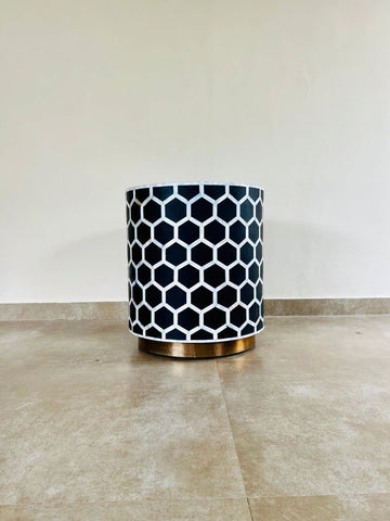 honey comb end table    by Ashborn Furniture