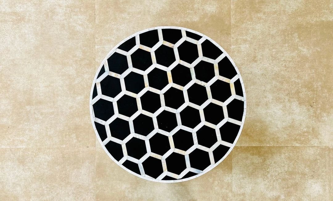 honey comb end table    by Ashborn Furniture | Image 3