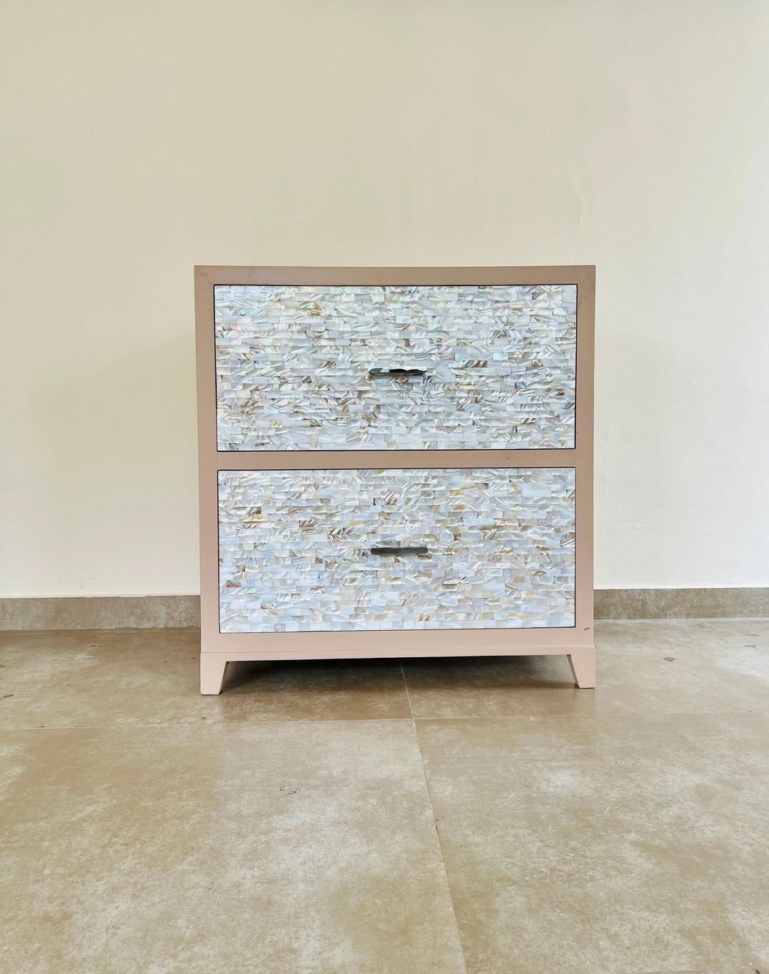 mother of pearl side table  by Ashborn Furniture