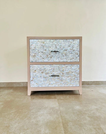 mother of pearl side table  by Ashborn Furniture