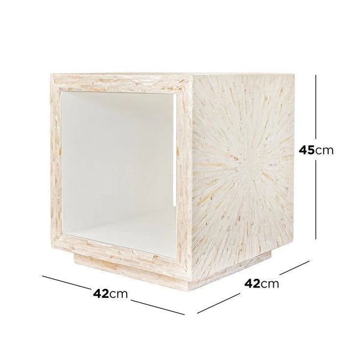 Aurora Mother of pearl inlay side table  by Ashborn Furniture | Image 4