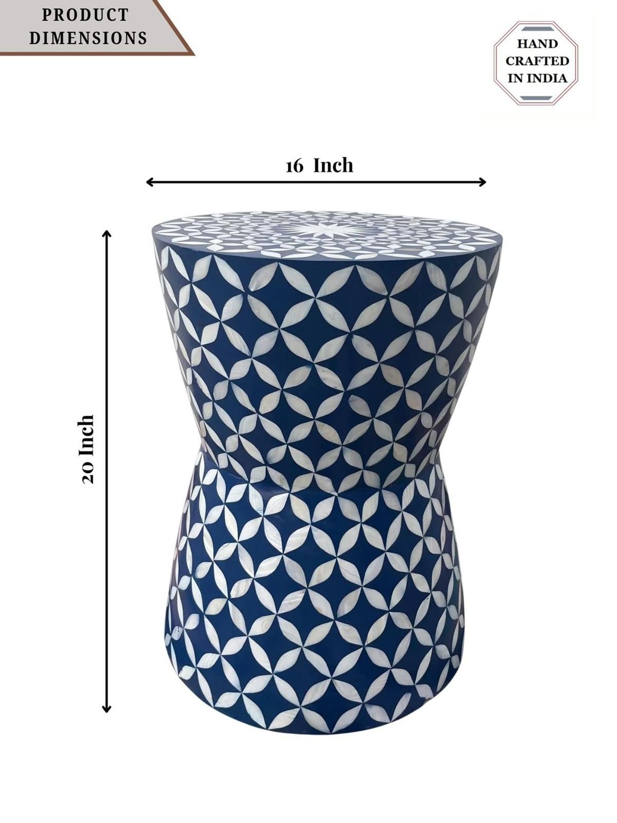 Geometrical pattern side table by Ashborn furniture | Image 3