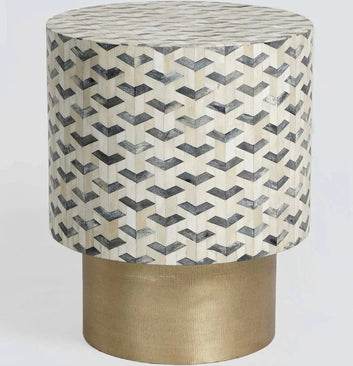 Artisan bone inlay side table by Ashborn furniture | Image 2