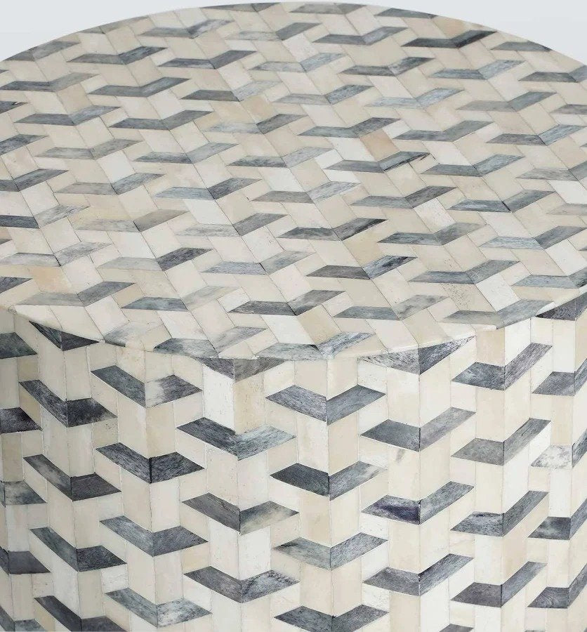 Artisan bone inlay side table by Ashborn furniture | Image 3