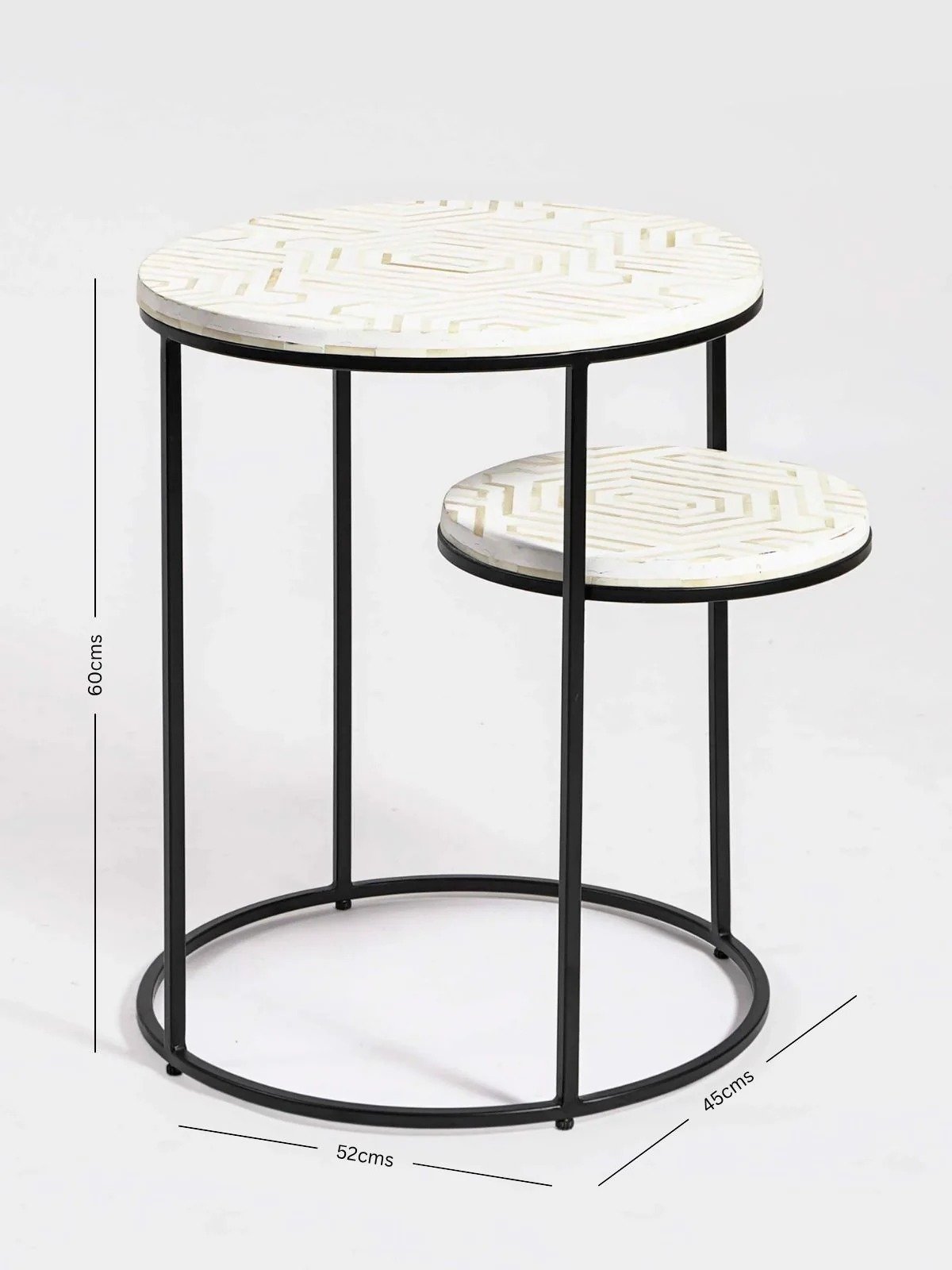 Luxe mother of pearl side table by Ashborn furniture | Image 3