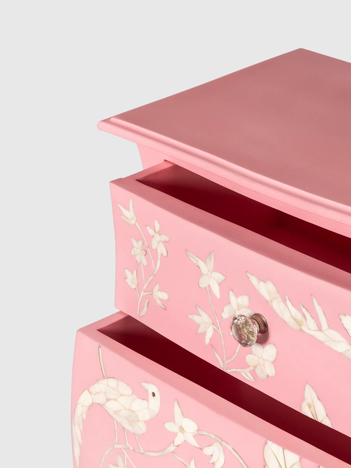 pink blush mother of pearl side table | Image 3