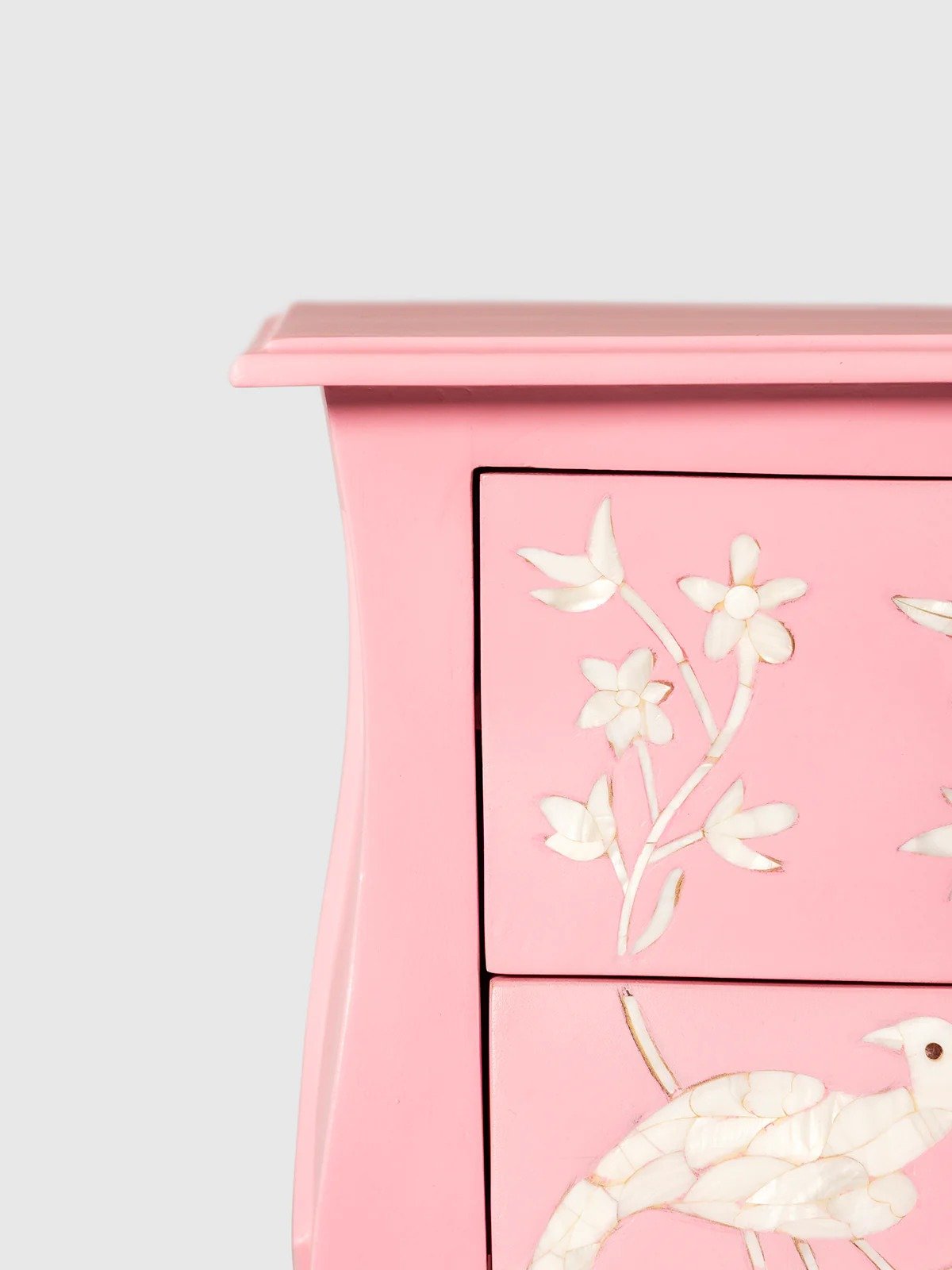 pink blush mother of pearl side table | Image 4