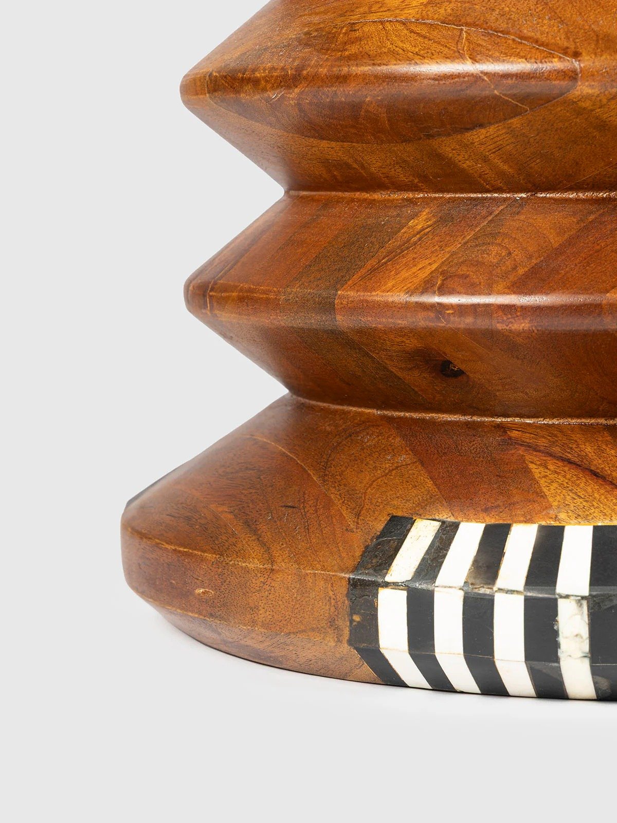 Royale Bone inlay Side table by Ashborn furniture | Image 3
