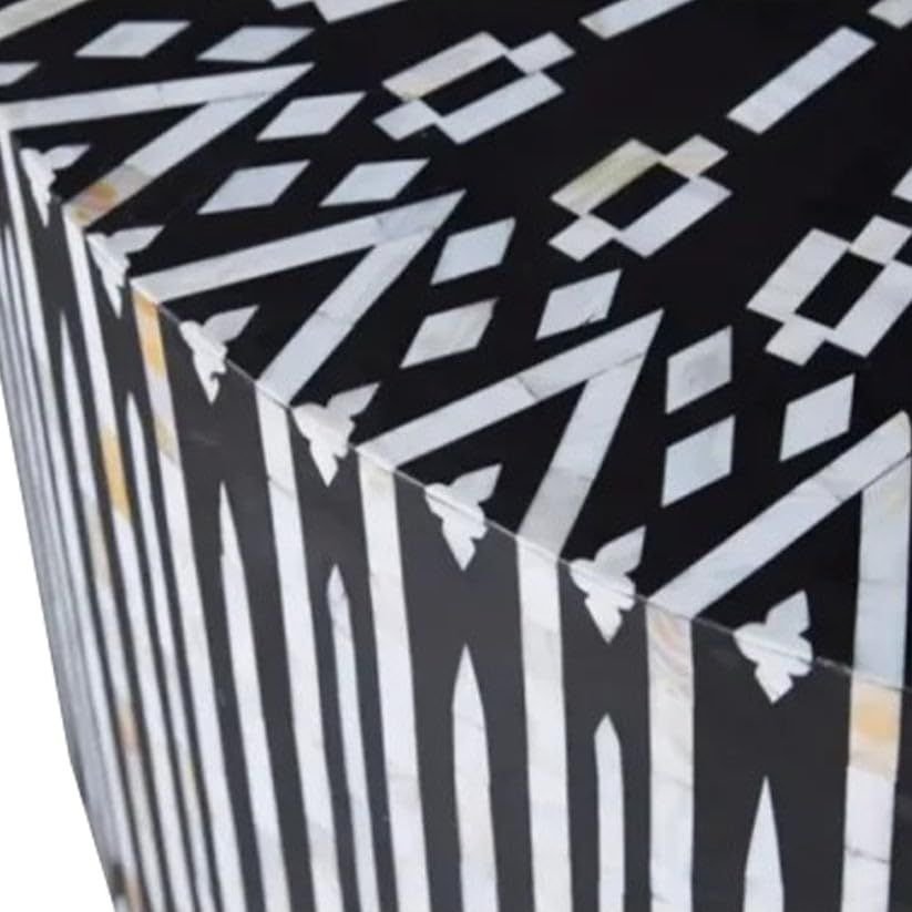 round black and white mother of pearl By Ashborn furniture | Image 2