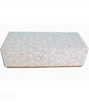 unique star pattern mother of pearl coffee table by Ashborn furniture | Image 2