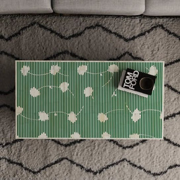 green blossom bone inlay coffee table by Ashborn furniture | Image 2