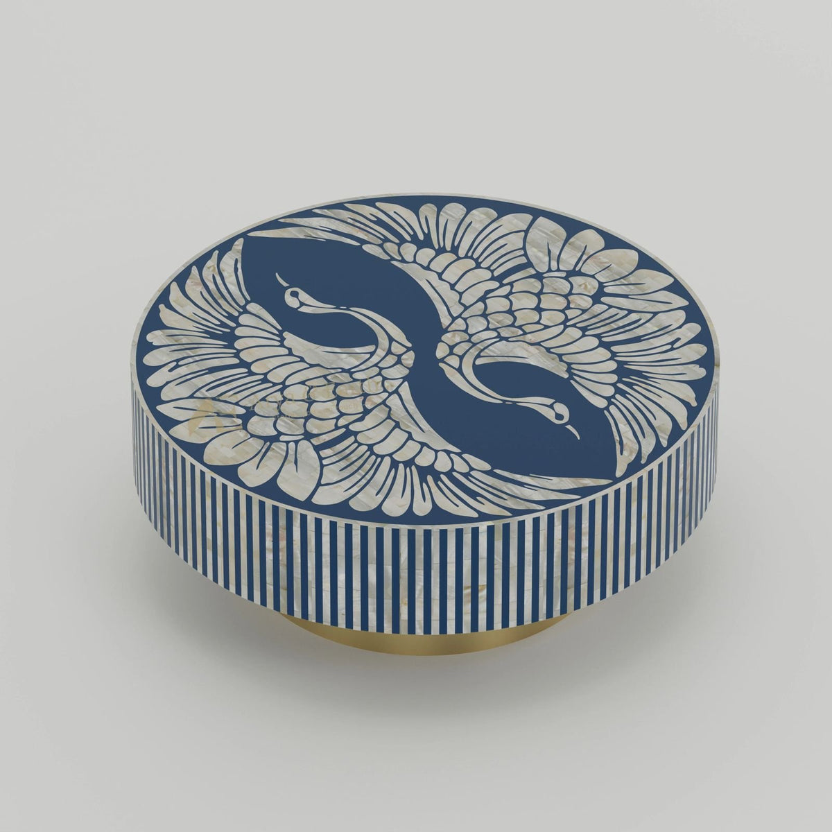 blue sapphire mother of pearl coffee table | Image 2