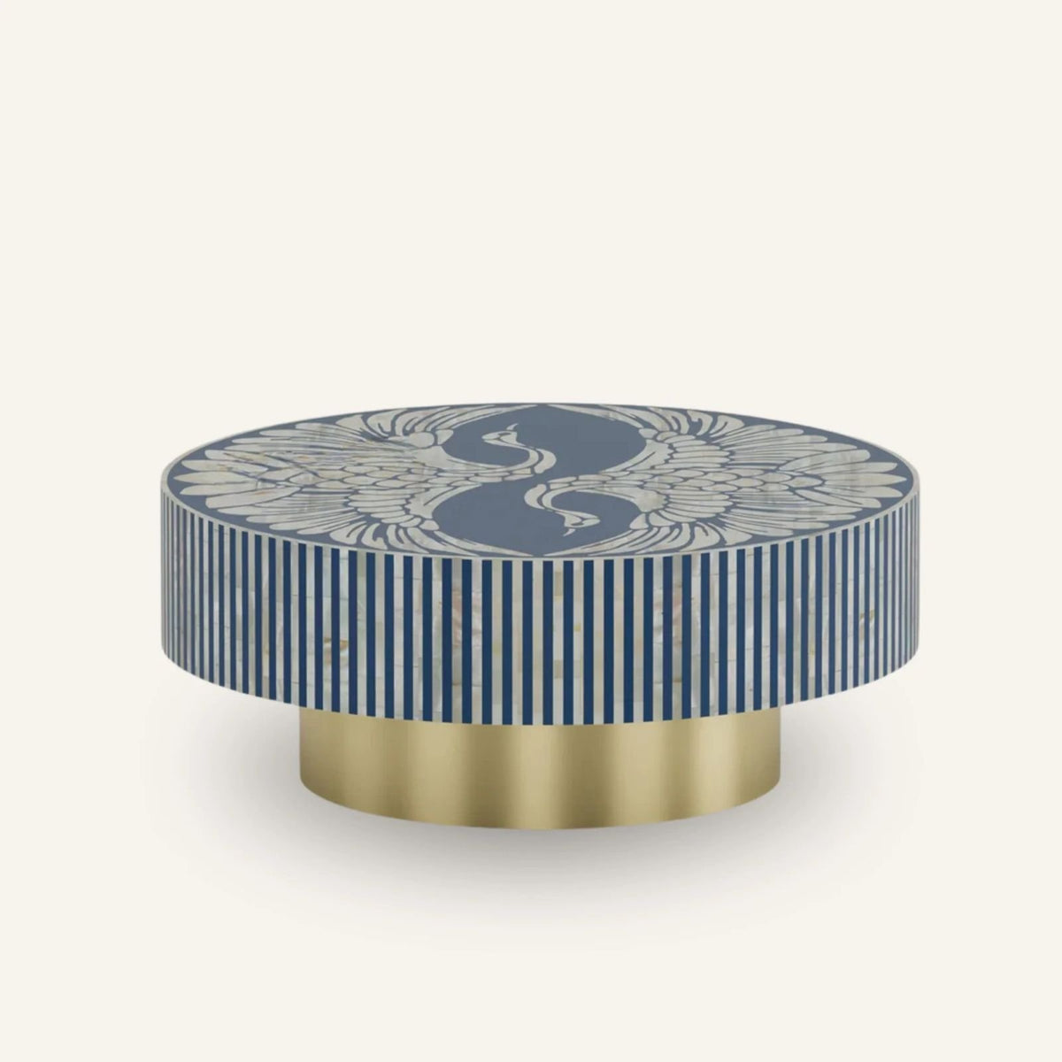 blue sapphire mother of pearl coffee table | Image 3
