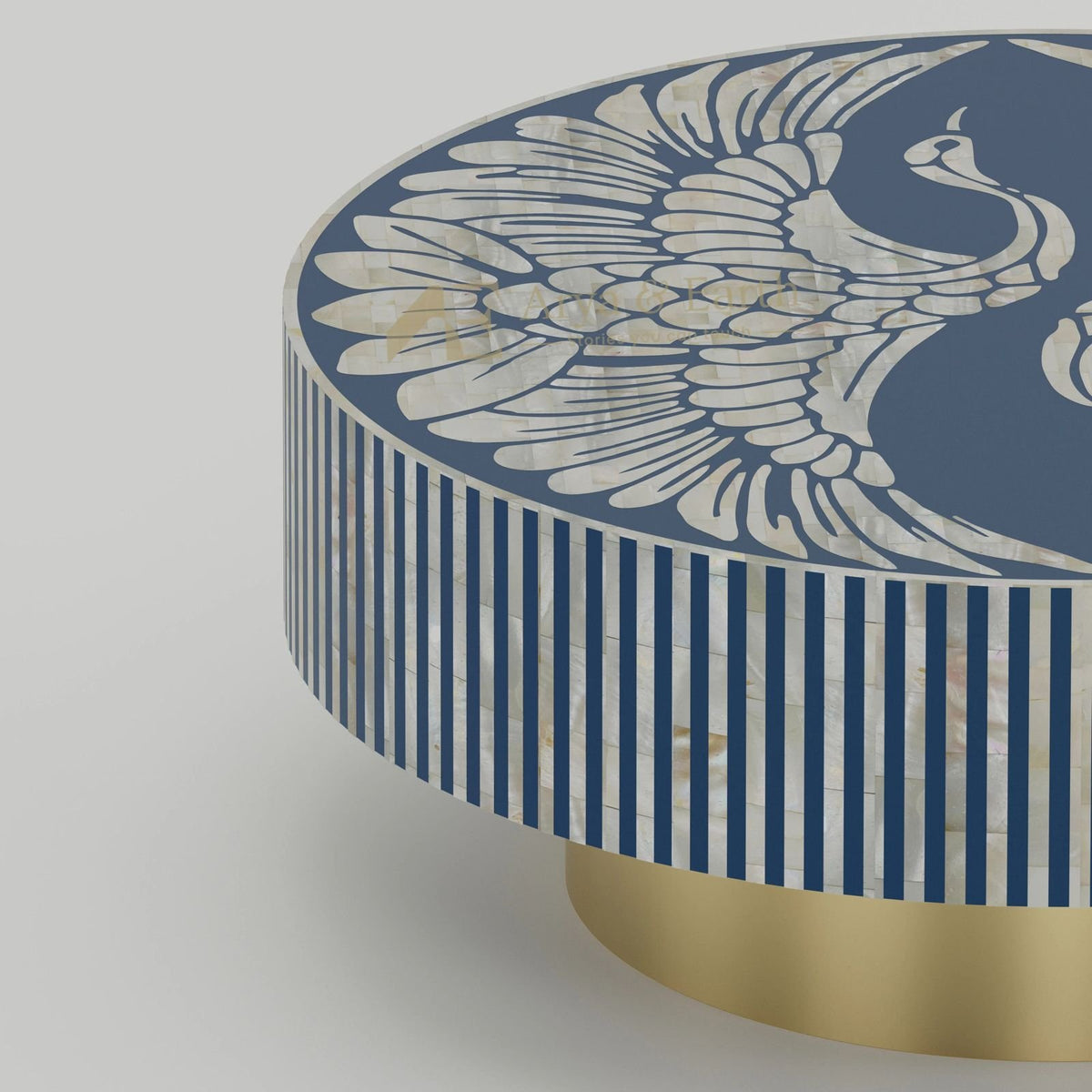 blue sapphire mother of pearl coffee table | Image 4