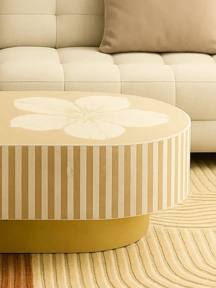 blossom bone inlay coffee table by Ashborn furniture | Image 3