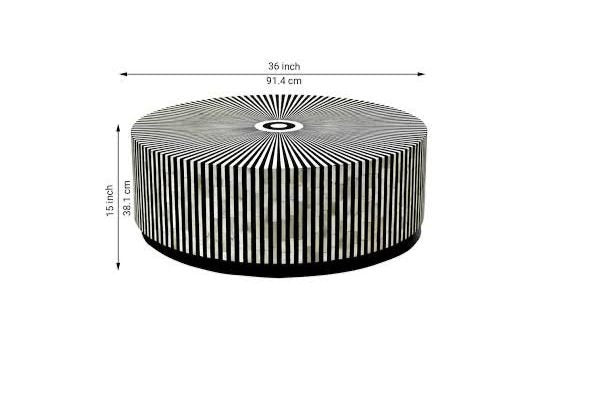 Pearl line mother of pearl coffee table By Ashborn furniture | Image 2