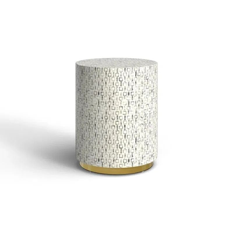Regal Mother of pearl side table by Ashborn furniture | Image 3