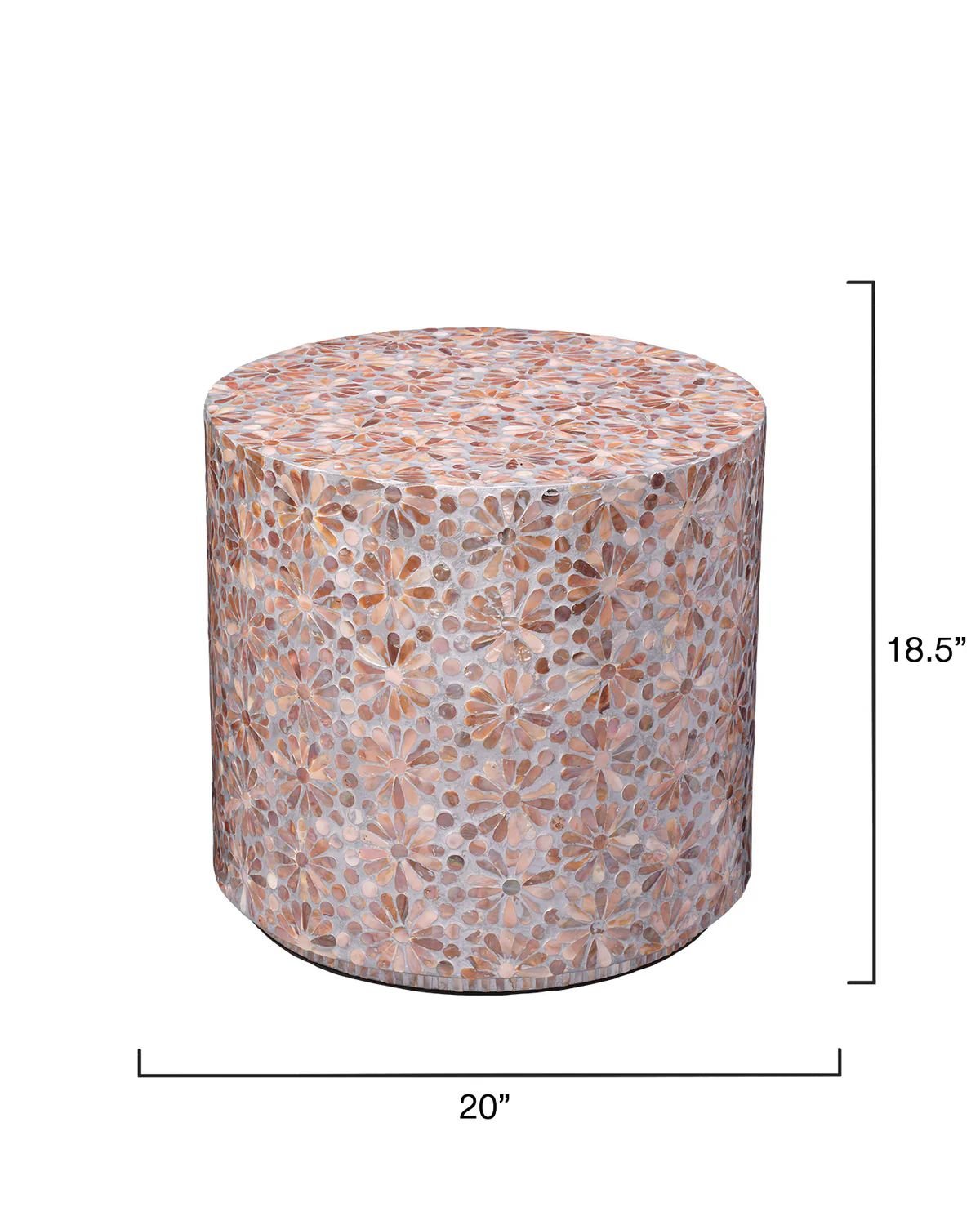 daliya mother of pearl side table By Ashborn furniture | Image 5