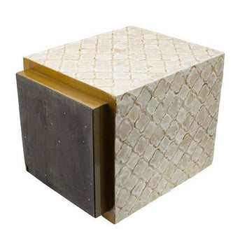 unique star mother of pearl side table by ashborn furniture | Image 2