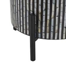 Mosaic mother of pearl side table by Ashborn furniture | Image 2