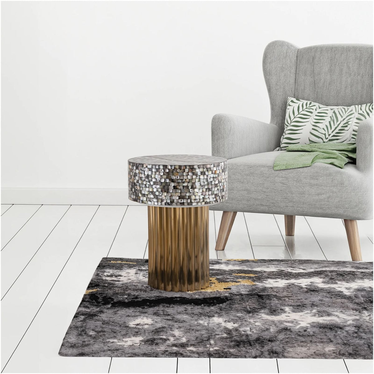 Eden mother of pearl side table