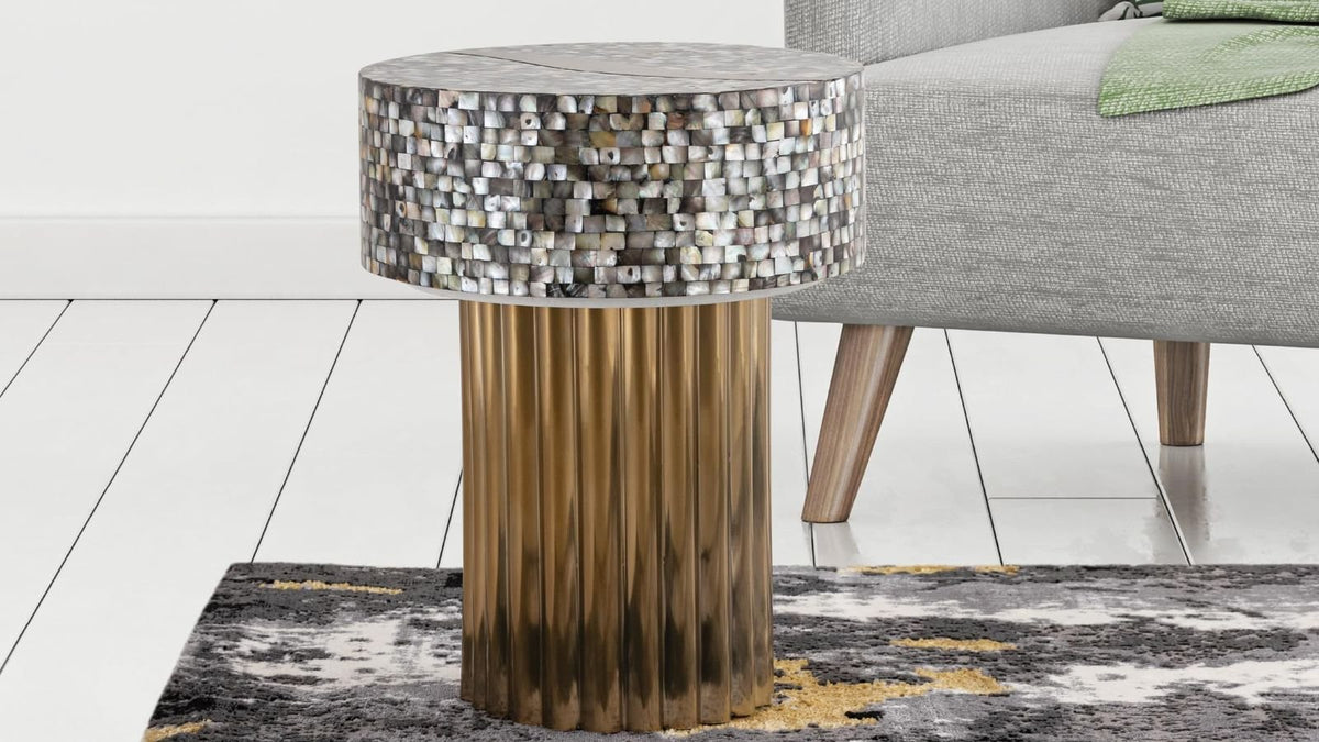 Eden mother of pearl side table | Image 2