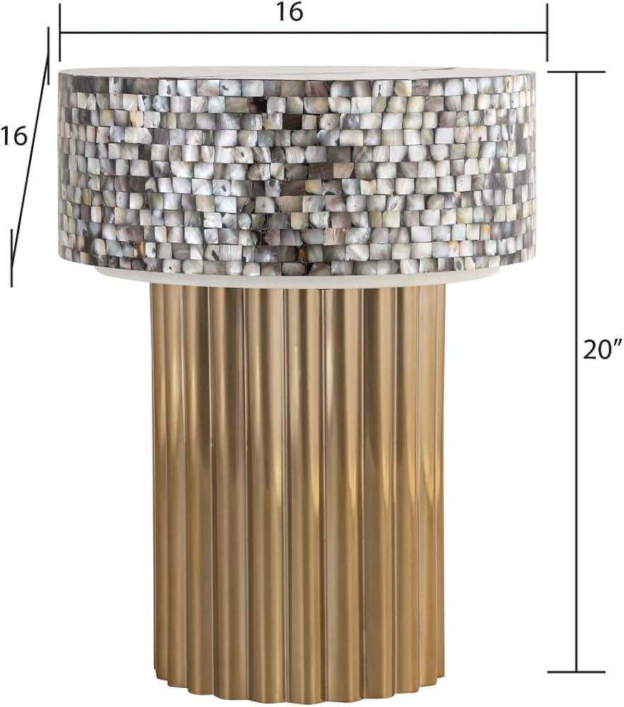 Eden mother of pearl side table | Image 3