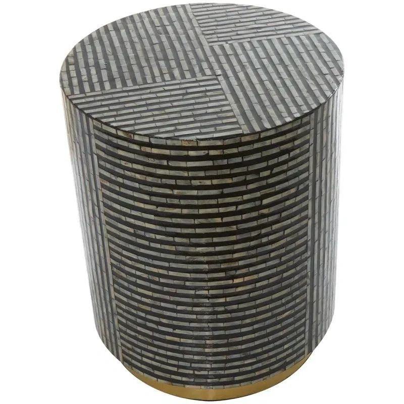 Symmetry mother of pearl side table By Ashborn furniture | Image 2