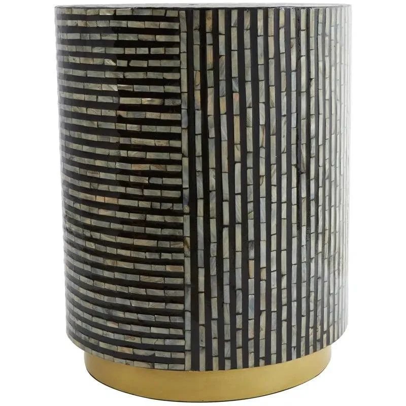 Symmetry mother of pearl side table By Ashborn furniture | Image 3