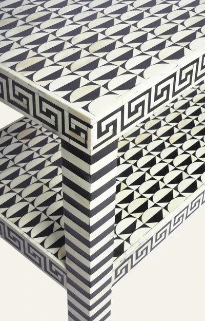 Majestic Bone inlay console table By Ashborn furniture | Image 3