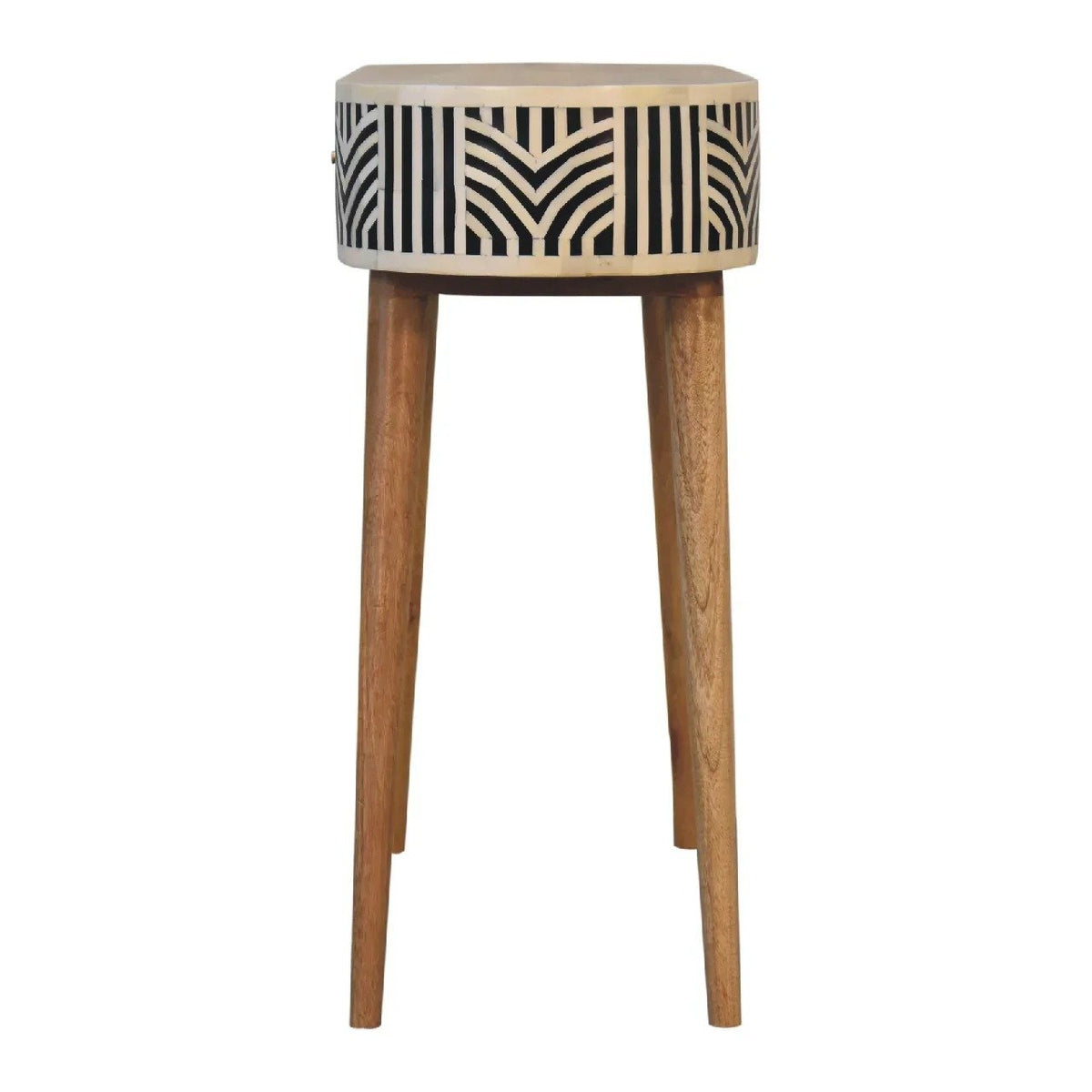 Geometrical pattern Bone inlay console table By Ashborn furniture | Image 4