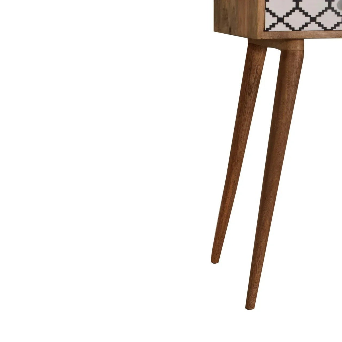 diamond bone inlay console table | Image 3