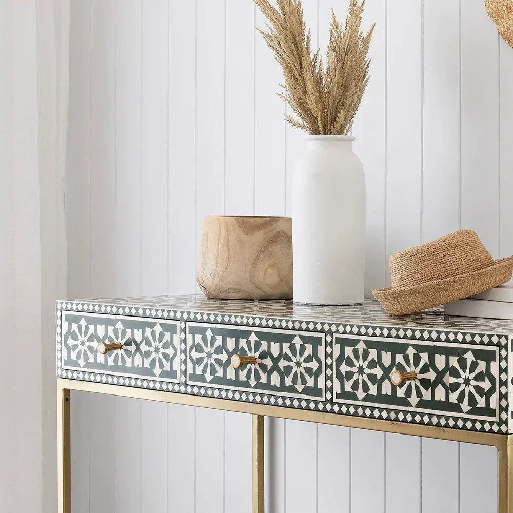 Azura bone inlay console table By Ashborn furniture | Image 2