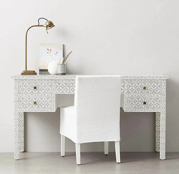 Symphony bone inlay console table By Ashborn furniture