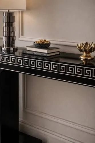 Mosaic bone inlay console table By Ashborn furniture | Image 2