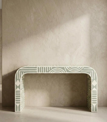 Haven bone inlay console table By Ashborn furniture | Image 2