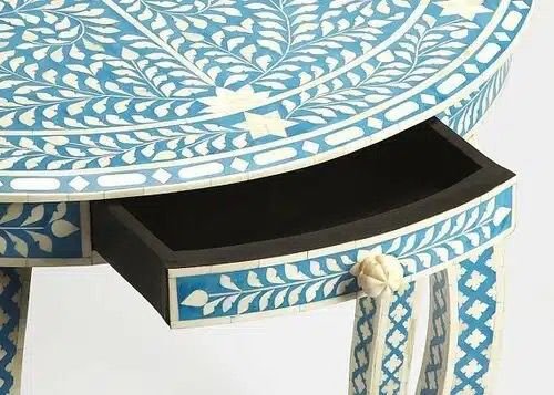 Floral Bone inlay console table By  Ashborn furniture | Image 2