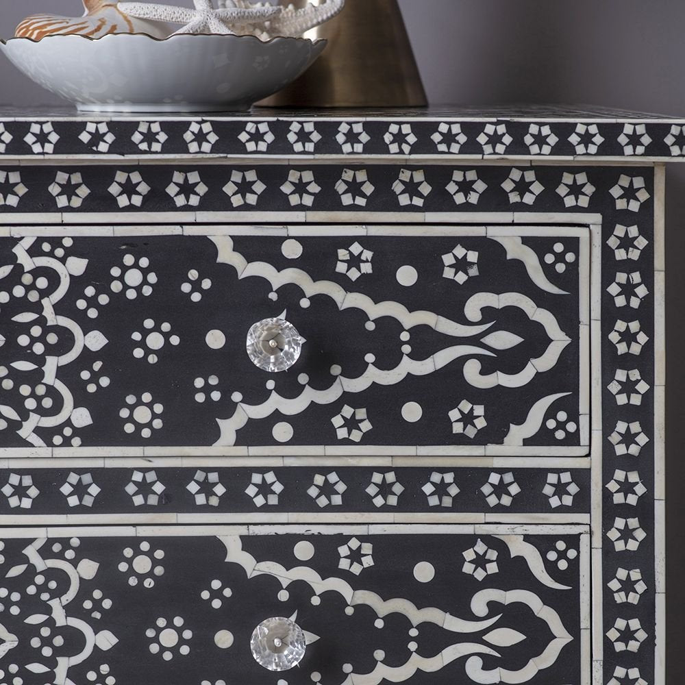 Legacy bone inlay chest of drawer by Ashborn furniture | Image 2